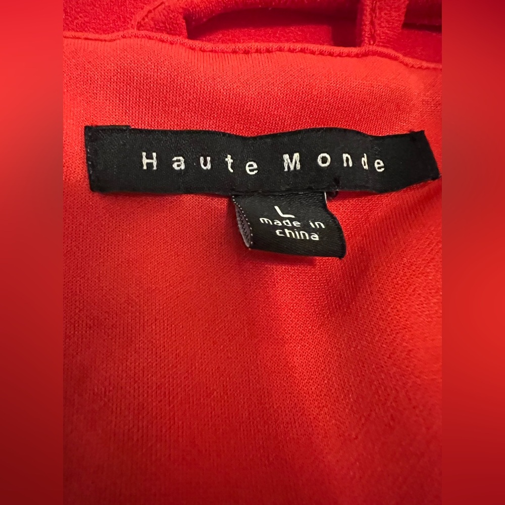 Haute Monde Vibrant Sexy Red Midi Dress - Picture 2 of 7